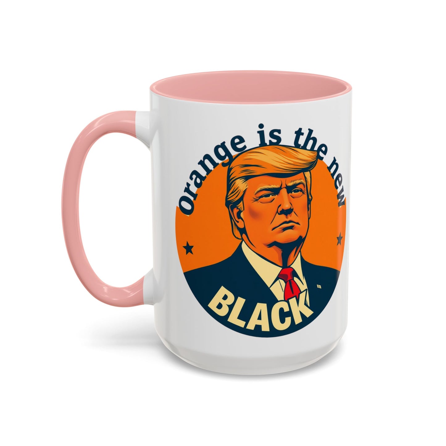 Trump "Orange is the new Black" Mansplained Accent Coffee Mug (11, 15oz)