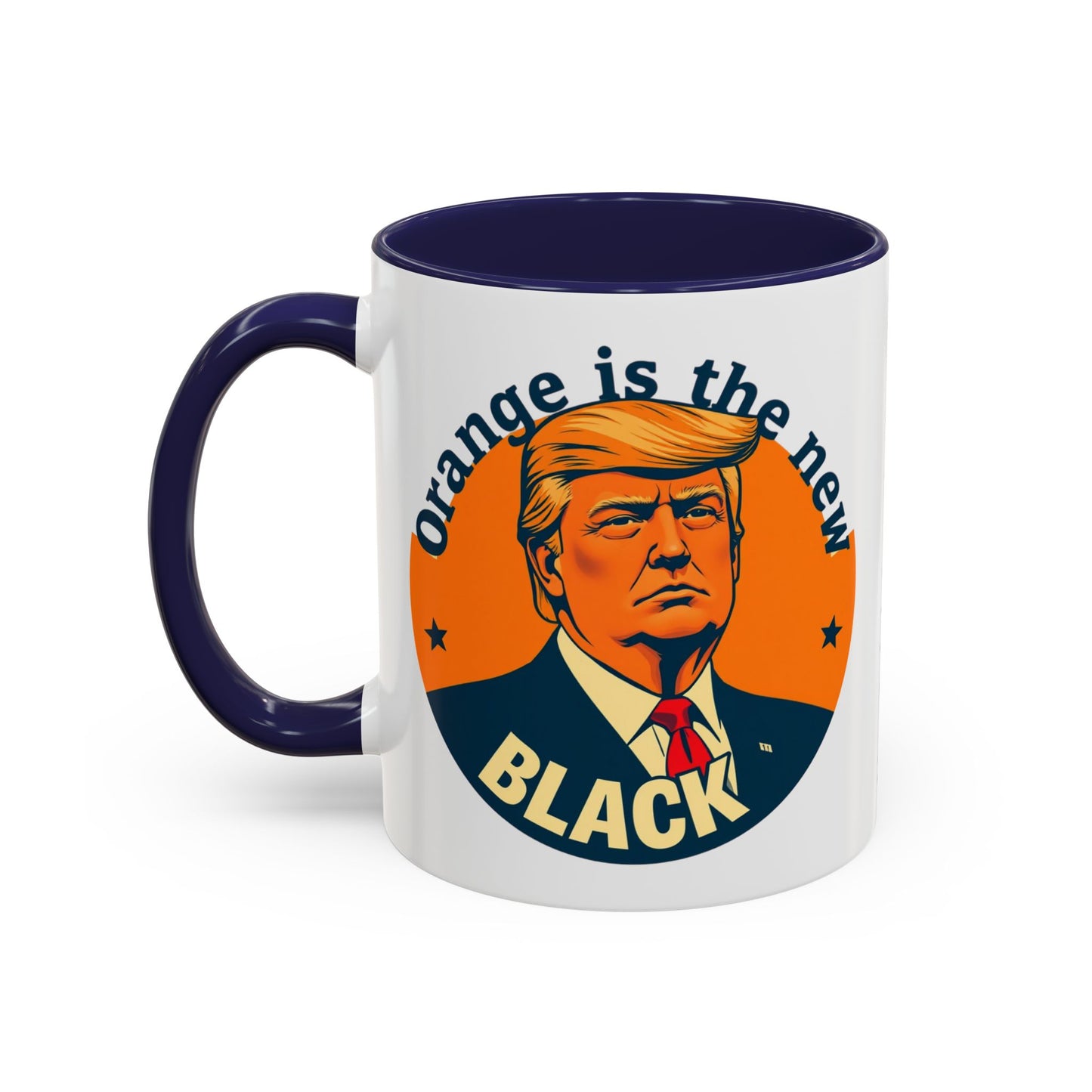 Trump "Orange is the new Black" Mansplained Accent Coffee Mug (11, 15oz)