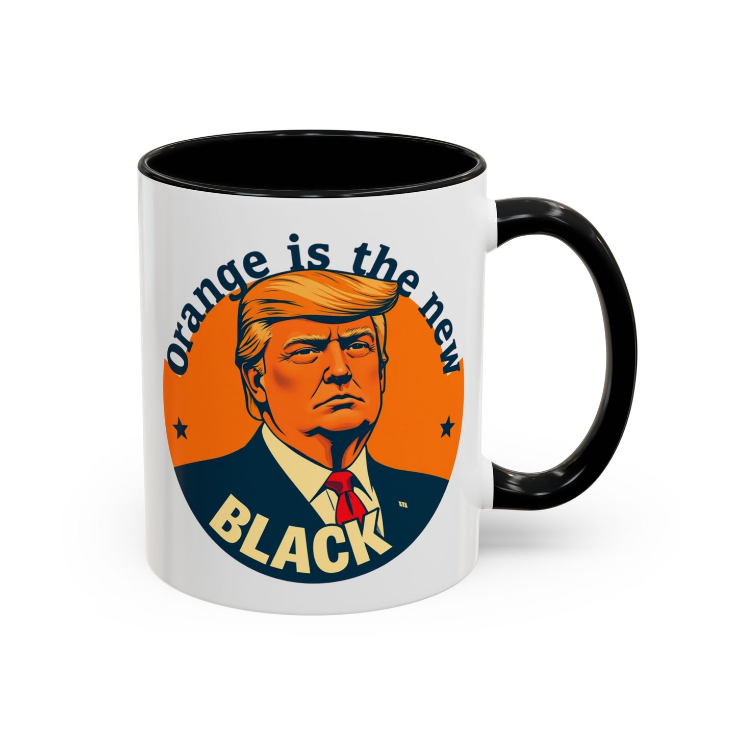 Trump "Orange is the new Black" Mansplained Accent Coffee Mug (11, 15oz)