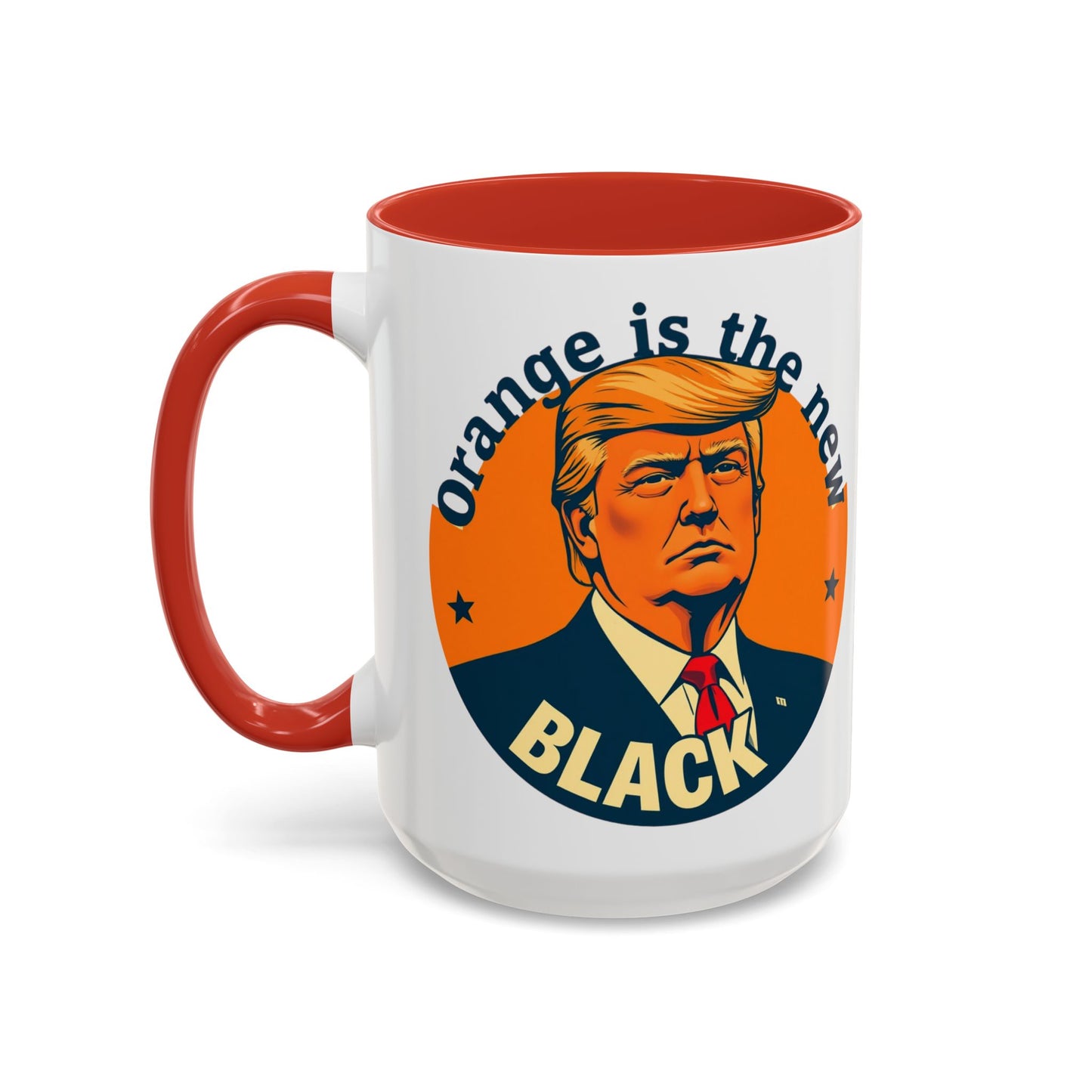 Trump "Orange is the new Black" Mansplained Accent Coffee Mug (11, 15oz)