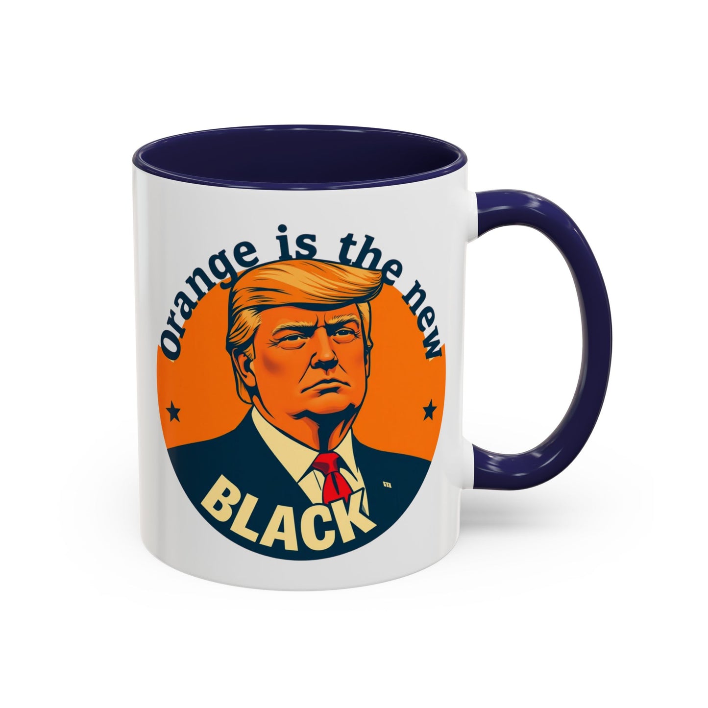 Trump "Orange is the new Black" Mansplained Accent Coffee Mug (11, 15oz)