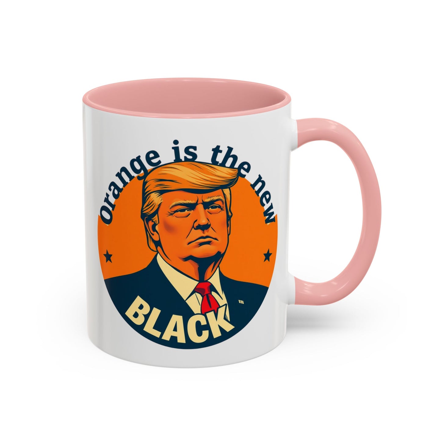 Trump "Orange is the new Black" Mansplained Accent Coffee Mug (11, 15oz)