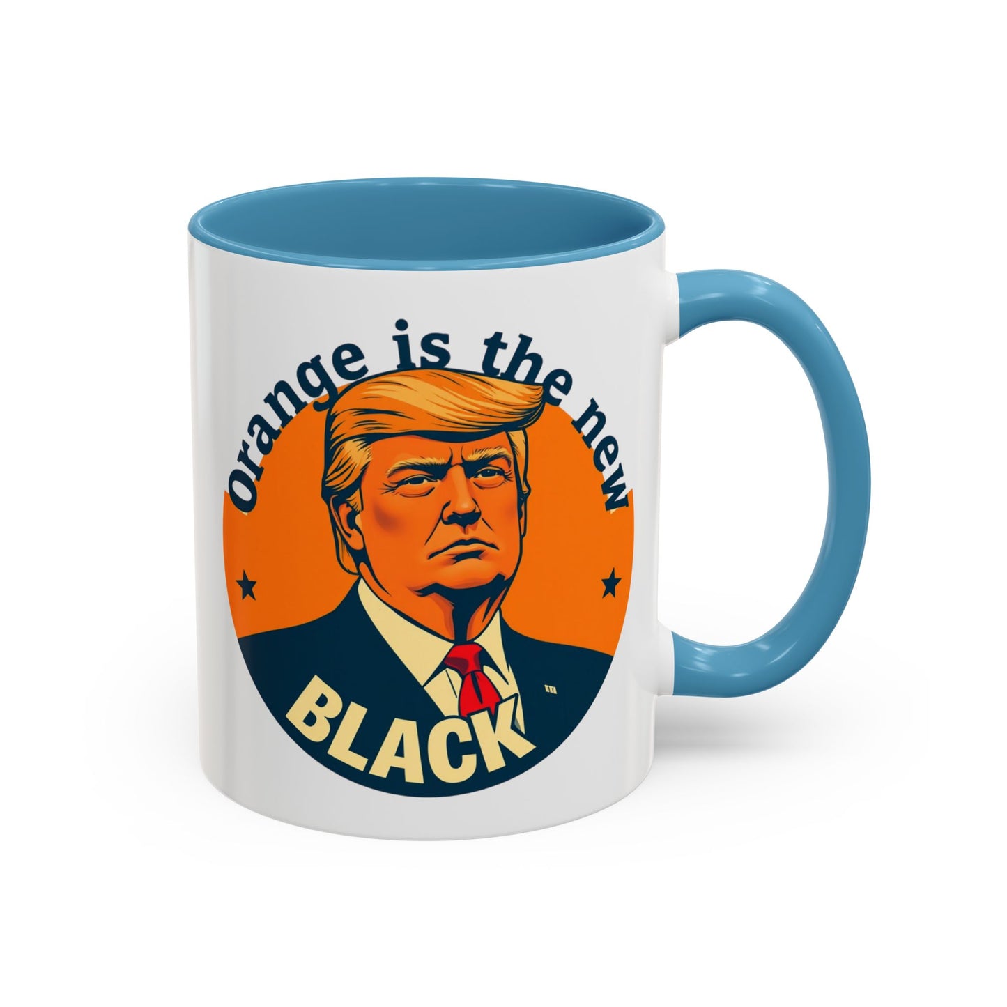 Trump "Orange is the new Black" Mansplained Accent Coffee Mug (11, 15oz)