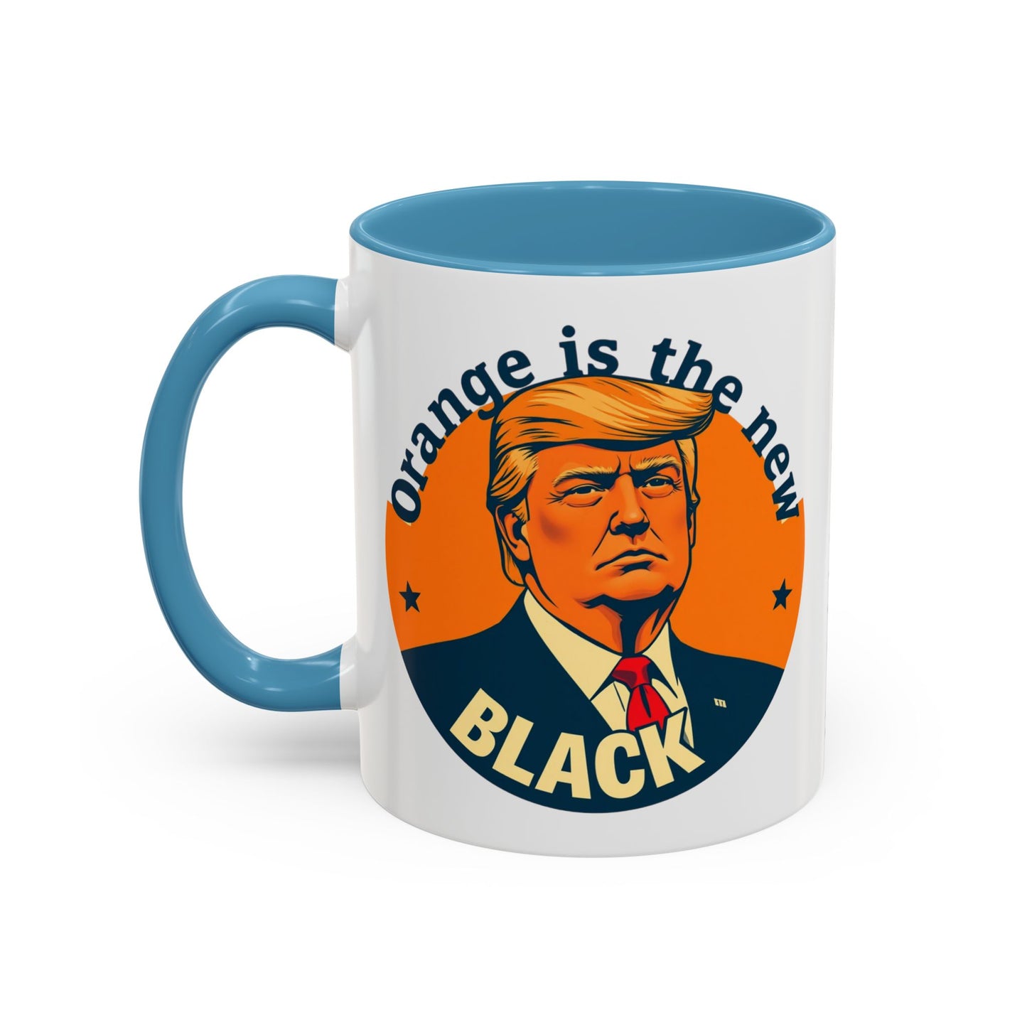 Trump "Orange is the new Black" Mansplained Accent Coffee Mug (11, 15oz)