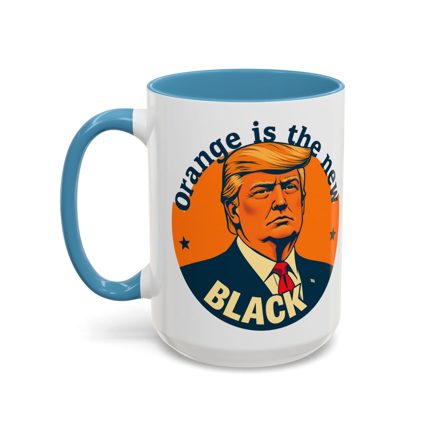 Trump "Orange is the new Black" Mansplained Accent Coffee Mug (11, 15oz)