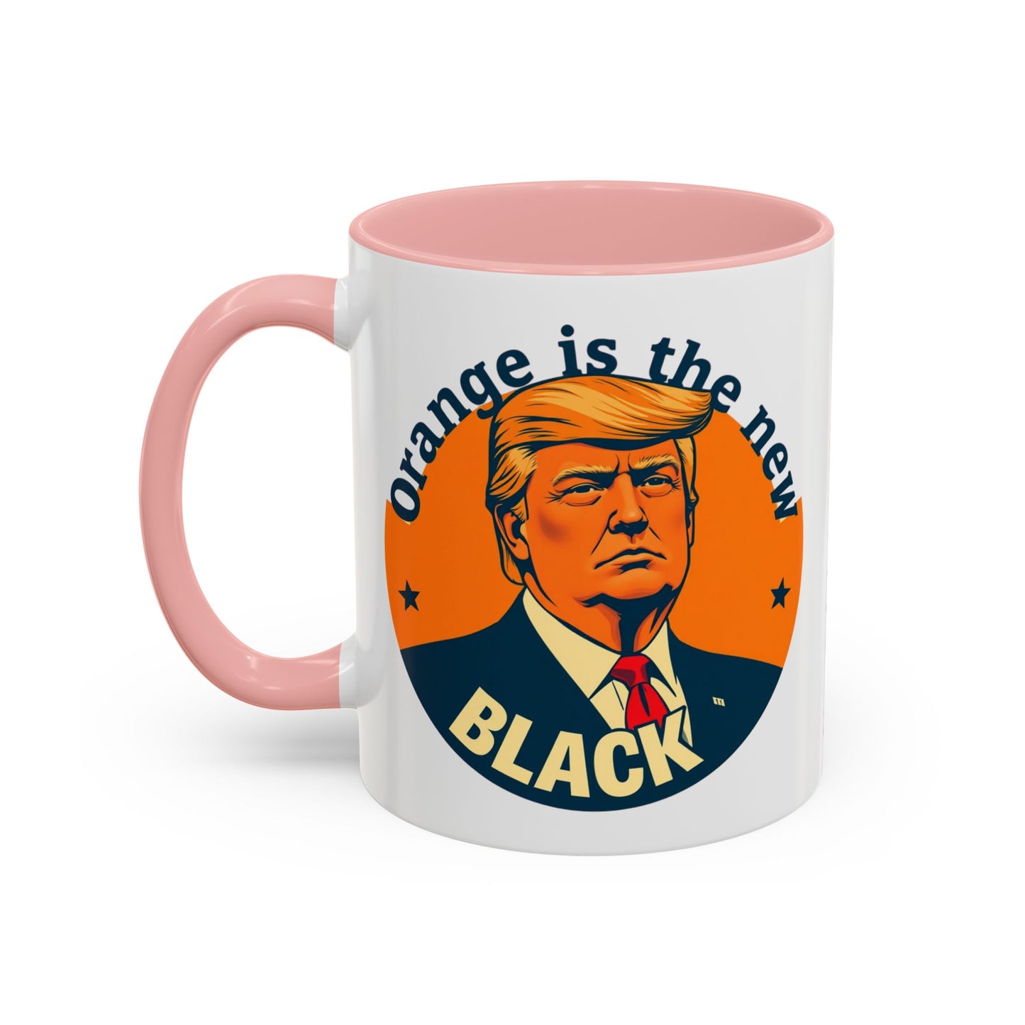 Trump "Orange is the new Black" Mansplained Accent Coffee Mug (11, 15oz)