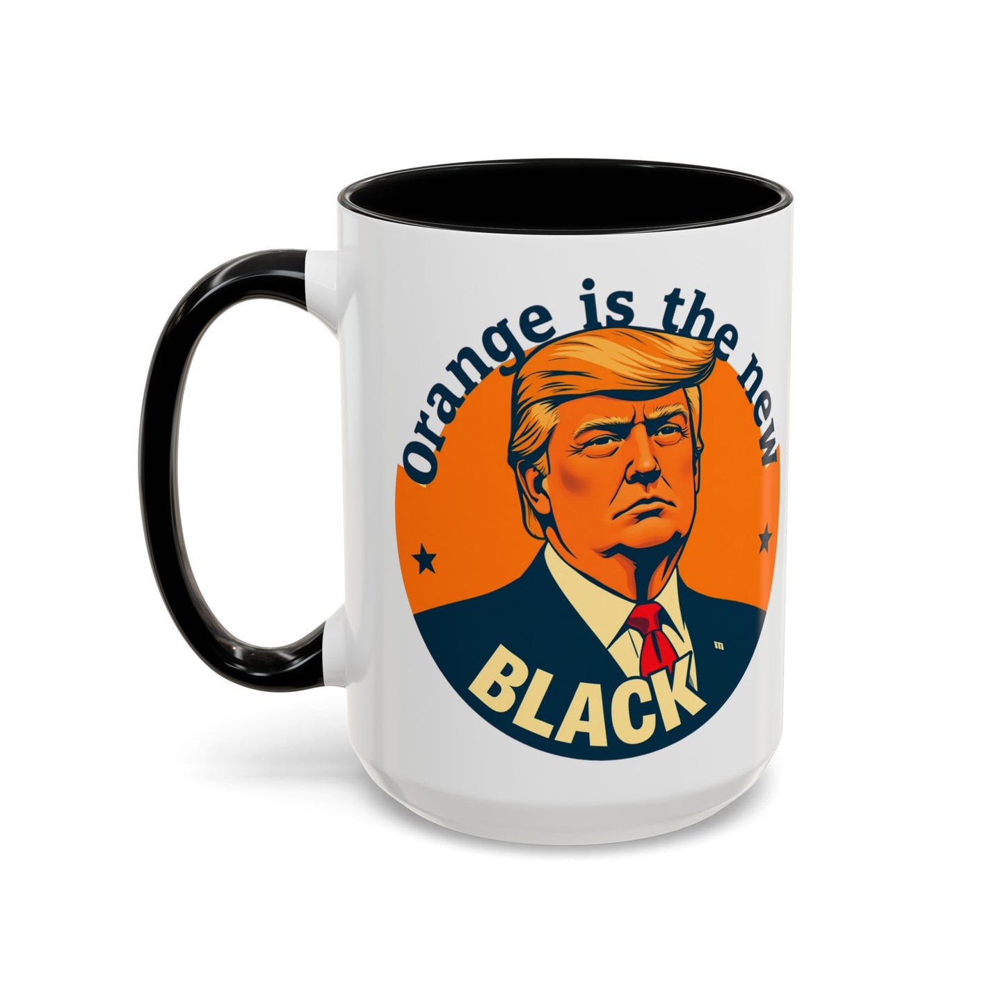 Trump "Orange is the new Black" Mansplained Accent Coffee Mug (11, 15oz)