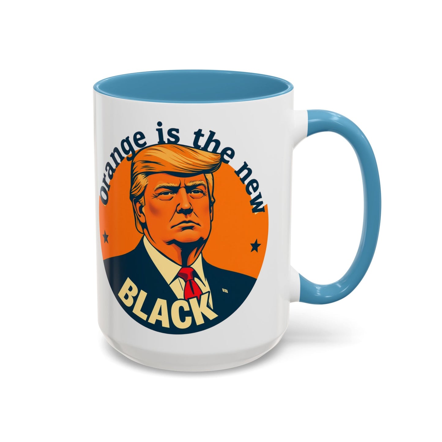 Trump "Orange is the new Black" Mansplained Accent Coffee Mug (11, 15oz)