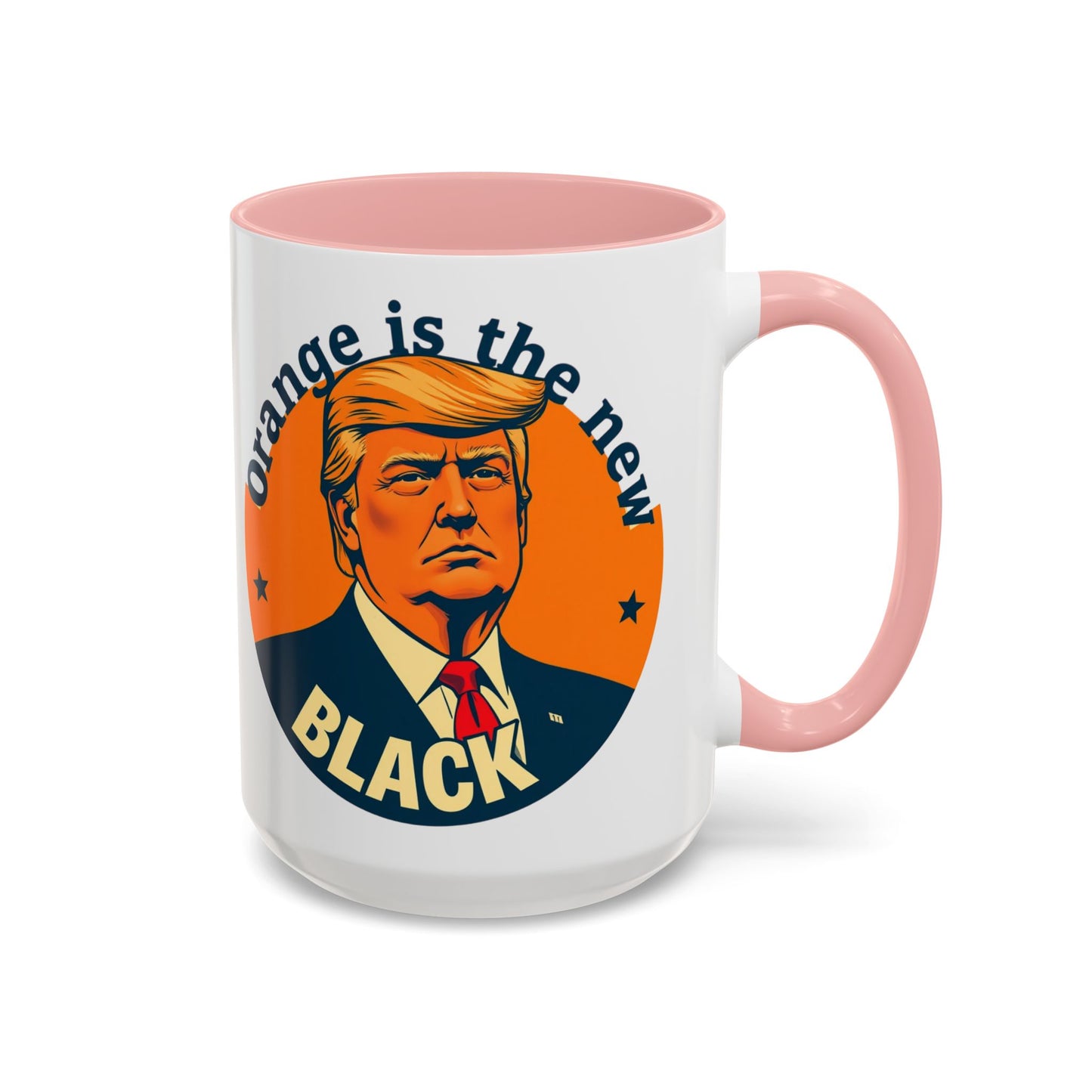 Trump "Orange is the new Black" Mansplained Accent Coffee Mug (11, 15oz)