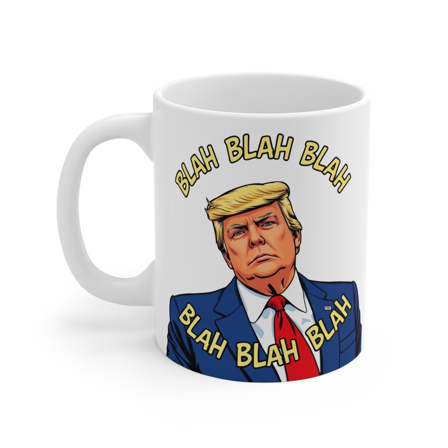 Trump "Blah Blah" Mansplained Mug 11oz Policy Outline for Republican and Democrats!