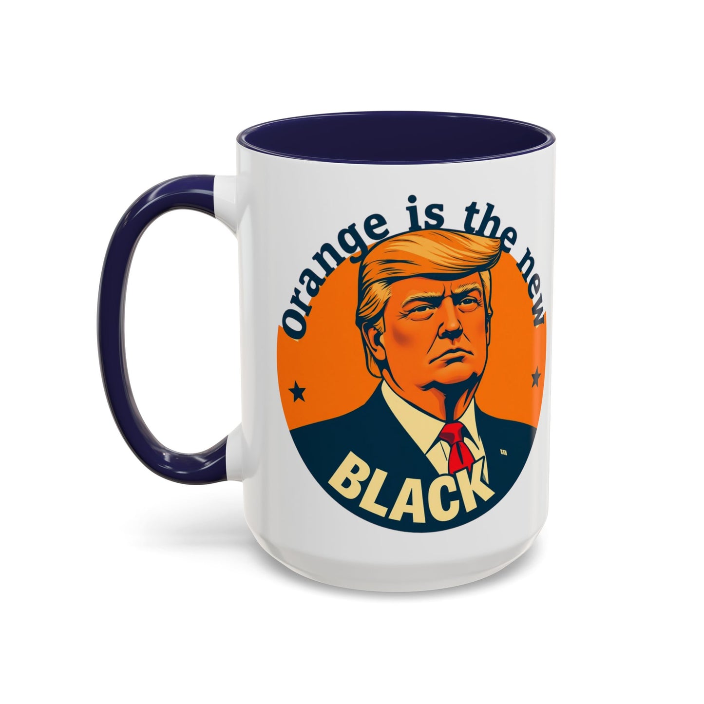 Trump "Orange is the new Black" Mansplained Accent Coffee Mug (11, 15oz)